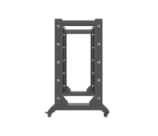 LANBERG Stojąca 19" 22U 600x800mm Open Rack (czarna) - 455667 - zdjęcie 5